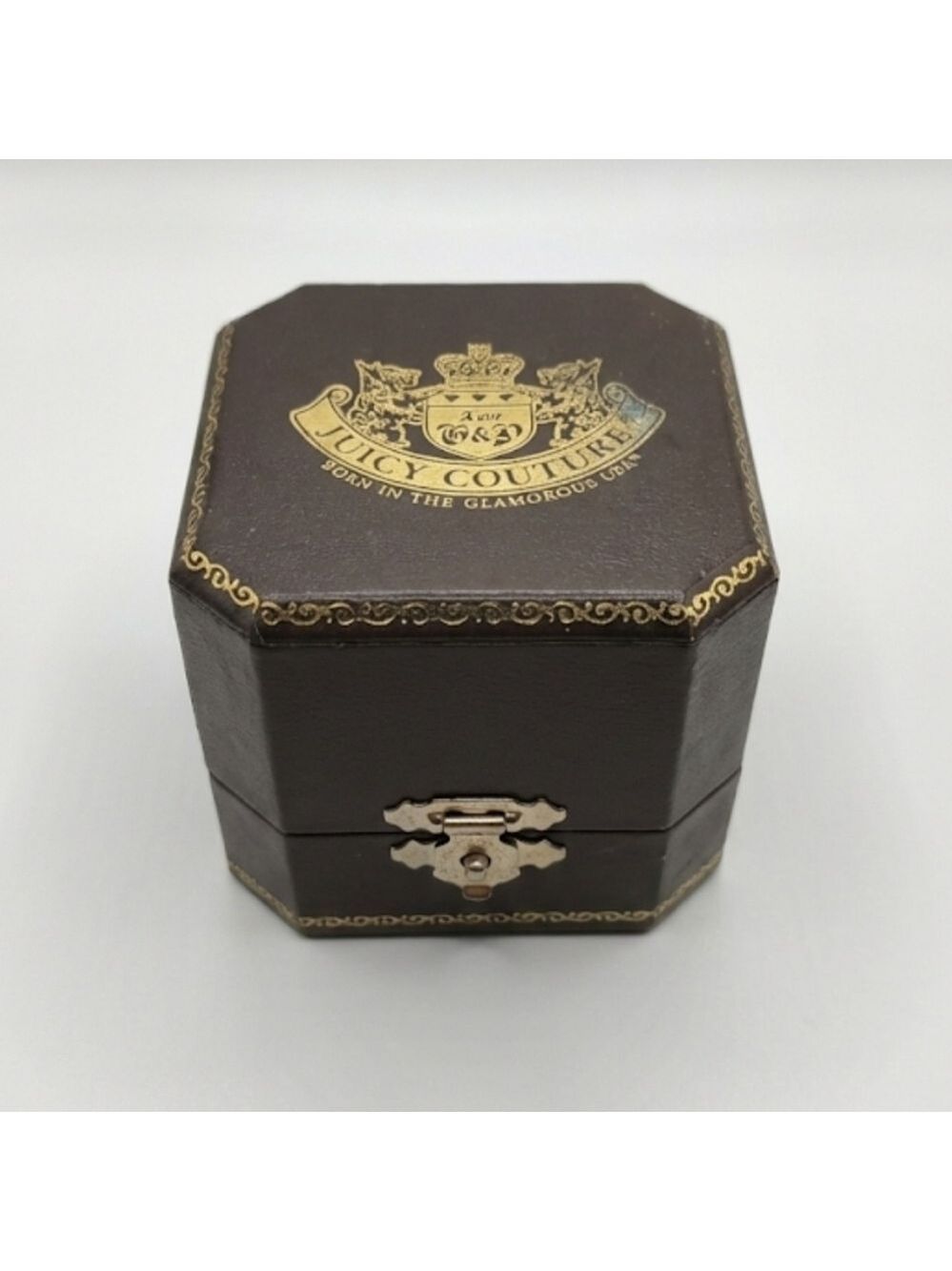 Juicy Couture Brown Jewelry Box with Gold Details